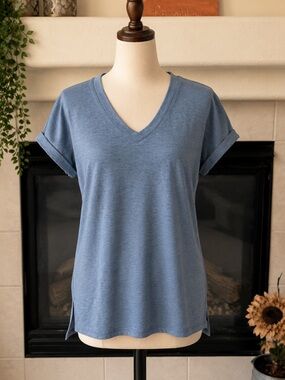 RBX Blue V-Neck Short Sleeve Tee